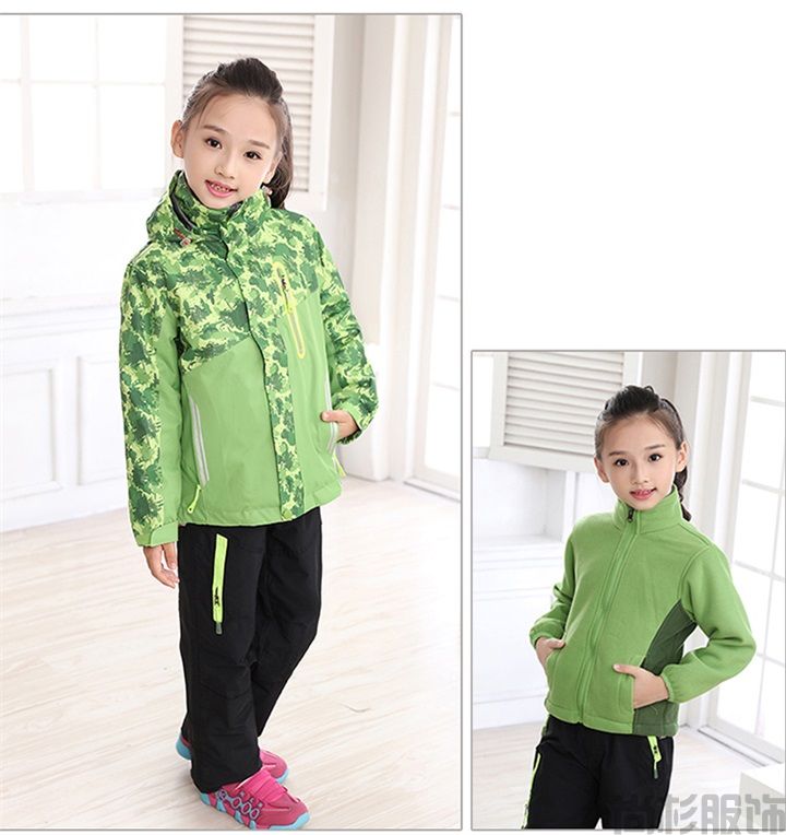 兒童兩件套沖鋒衣滑雪服(圖5) 兒童兩件套沖鋒衣滑雪服(圖5)